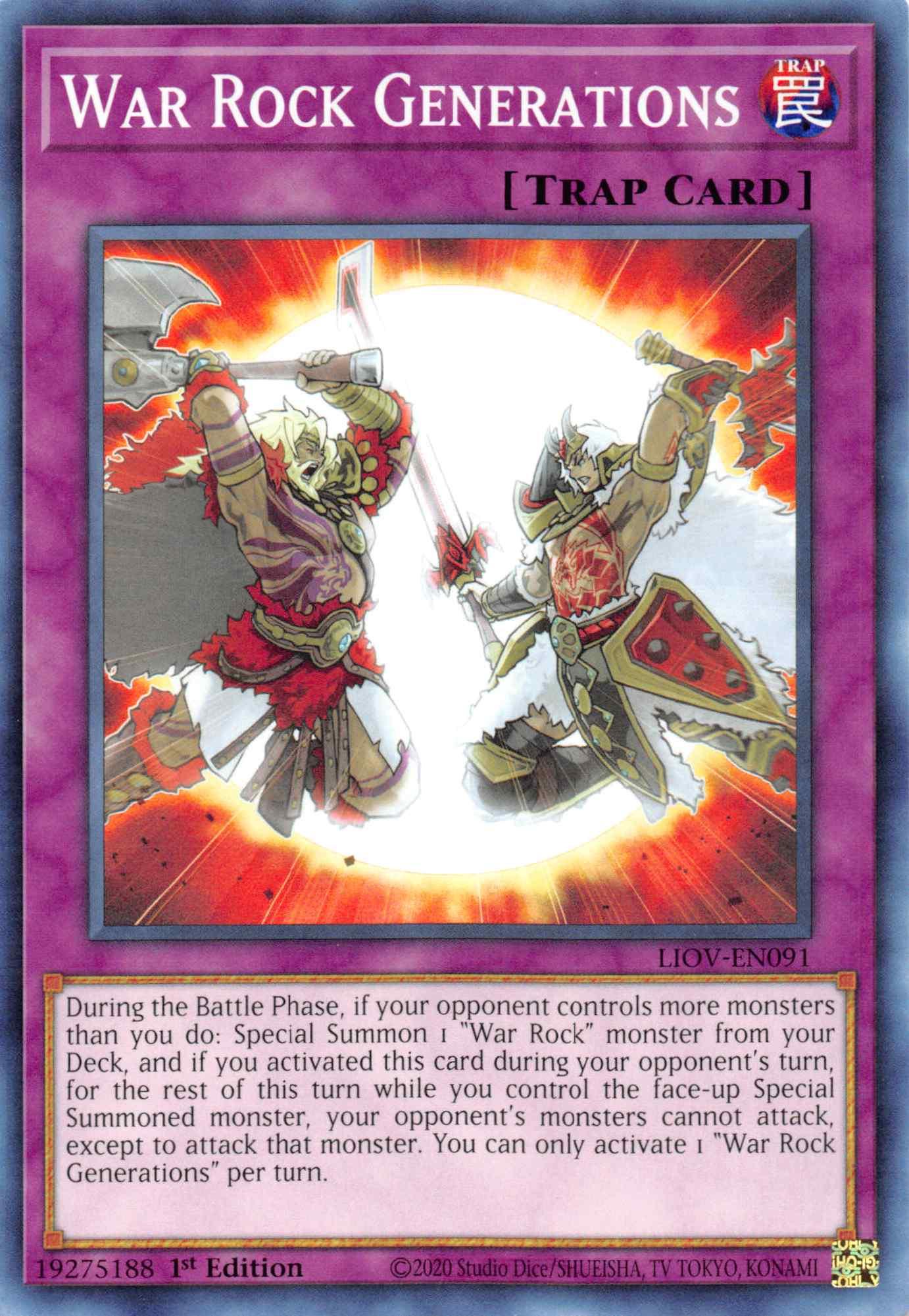 War Rock Generations [LIOV-EN091] Common - Josh's Cards