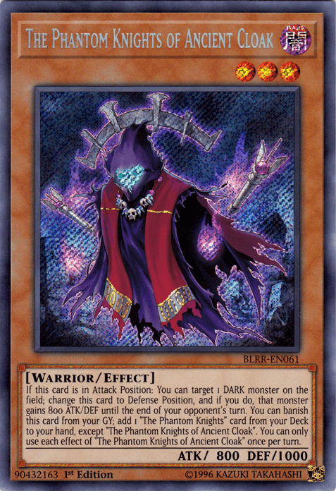 The Phantom Knights of Ancient Cloak [BLRR-EN061] Secret Rare - Josh's Cards