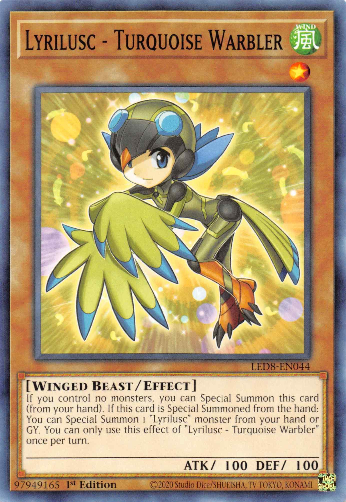 Lyrilusc - Turquoise Warbler [LED8-EN044] Common - Josh's Cards