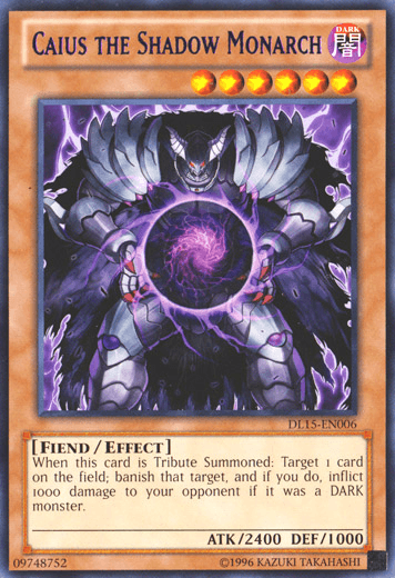 Caius the Shadow Monarch (Purple) [DL15-EN006] Rare - Josh's Cards