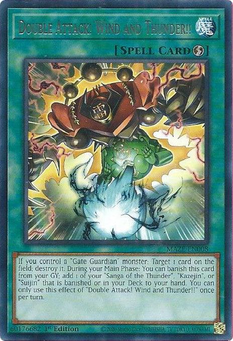 Double Attack! Wind and Thunder!! [MAZE-EN008] Rare - Josh's Cards
