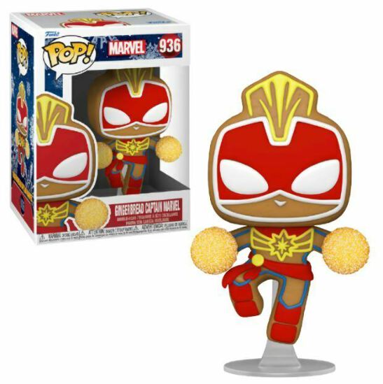 Funko Pop! Marvel Holiday: Gingerbread Captain Marvel #936