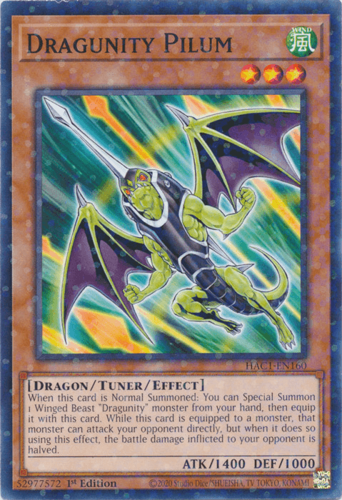 Dragunity Pilum (Duel Terminal) [HAC1-EN160] Common - Josh's Cards