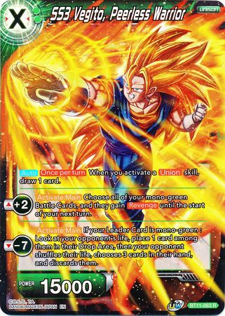 SS3 Vegito, Peerless Warrior (BT11-063) [Vermilion Bloodline 2nd Edition] Parallel Foil