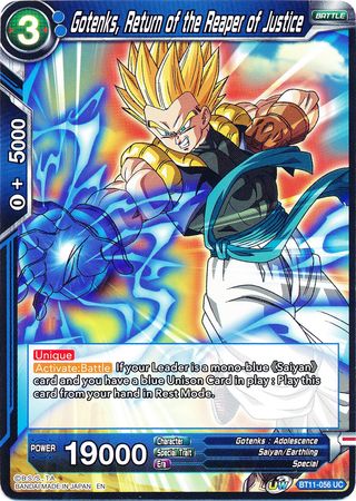 Gotenks, Return of the Reaper of Justice (BT11-056) [Vermilion Bloodline] Parallel Foil
