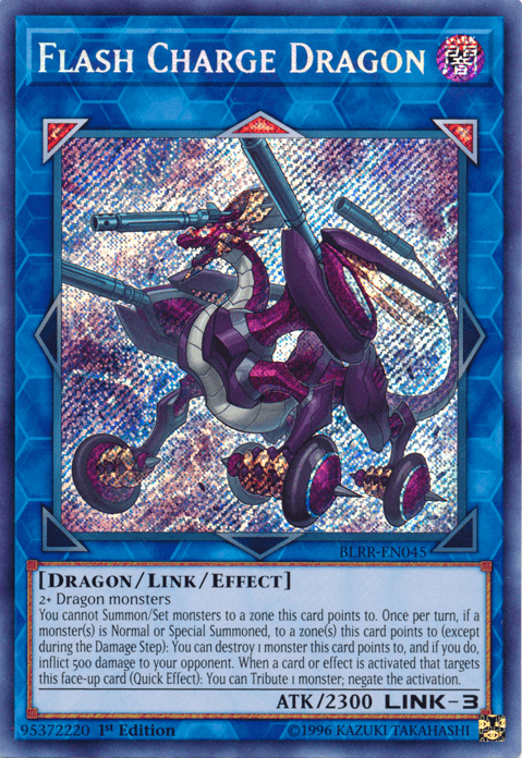 Flash Charge Dragon [BLRR-EN045] Secret Rare - Josh's Cards