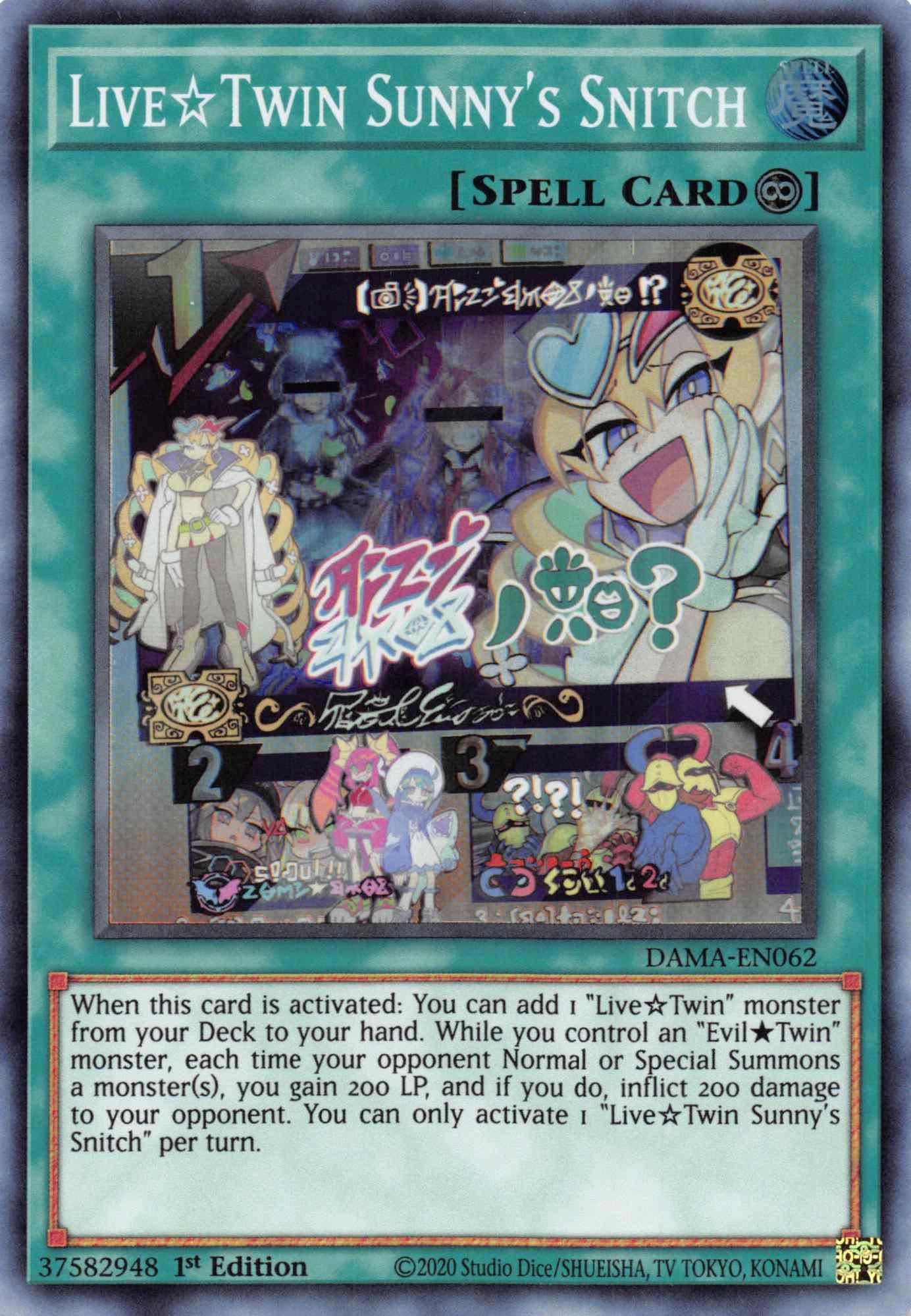 Live Twin Sunny's Snitch [DAMA-EN062] Super Rare - Josh's Cards