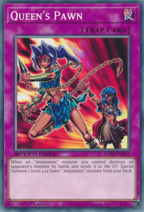 Queen's Pawn (SGX3-END19) - Speed Duel GX: Duelists of Shadows 1st Edition