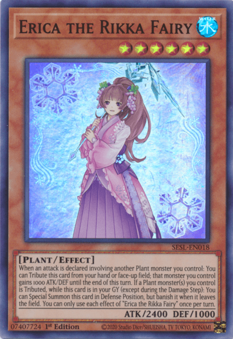 Erica the Rikka Fairy [SESL-EN018] Super Rare - Josh's Cards