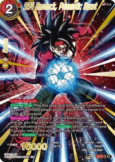 SS4 Bardock, Prismatic Burst (EX19-25) [Special Anniversary Set 2021] Parallel Foil