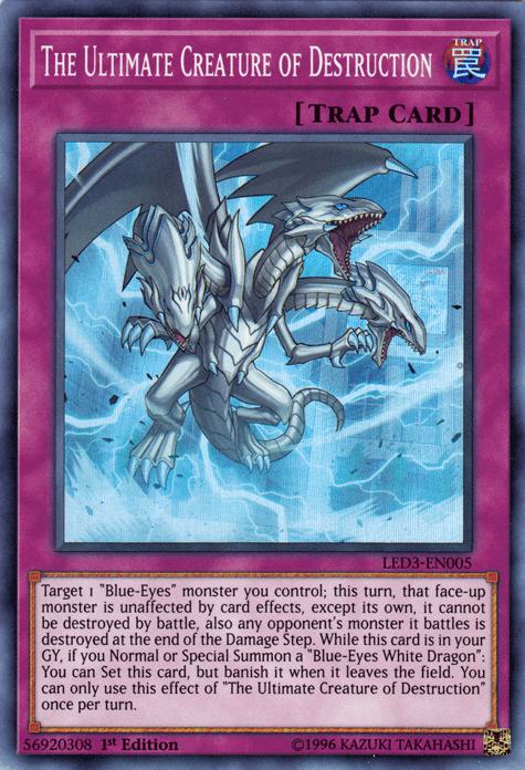 The Ultimate Creature of Destruction [LED3-EN005] Super Rare - Josh's Cards