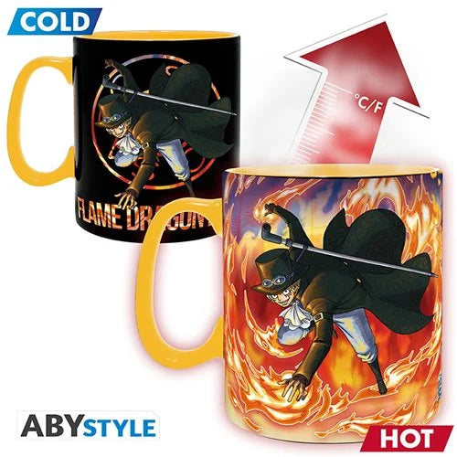 One Piece Luffy & Sabo Heat Change Mug