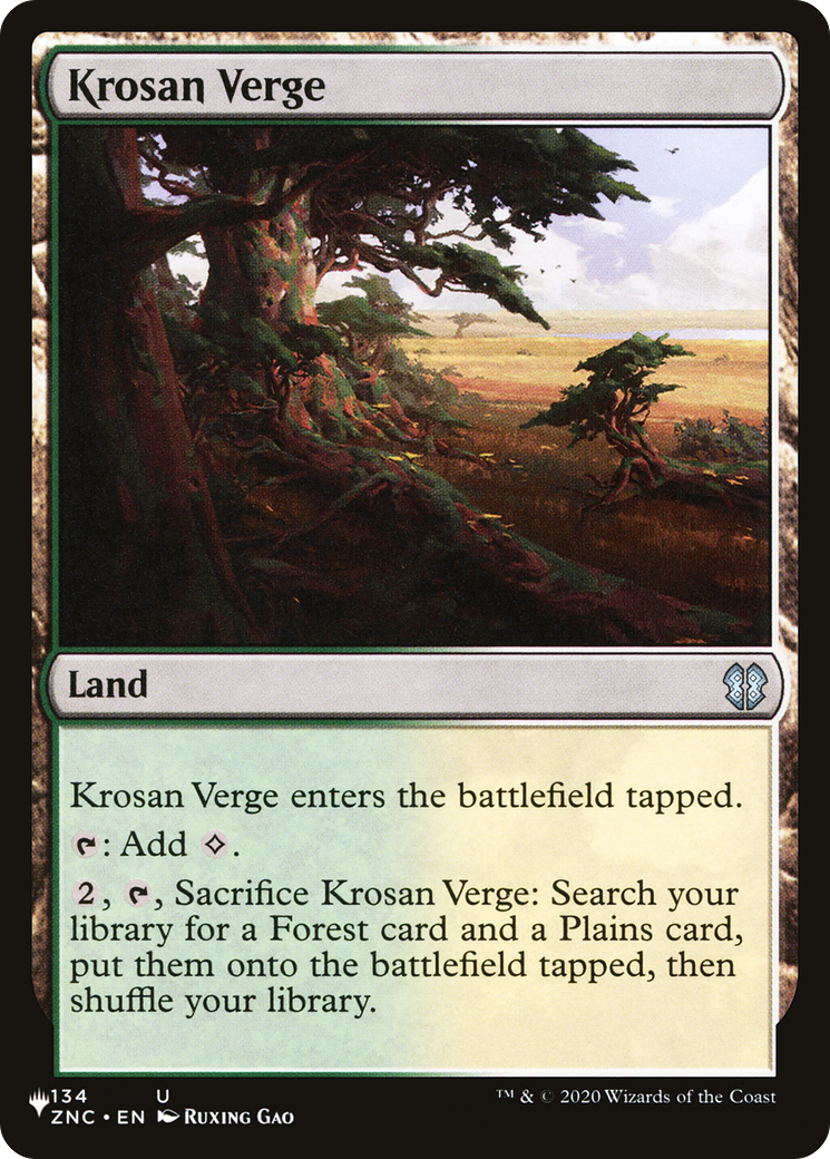 Krosan Verge (LIST-ZNC-134) - The List