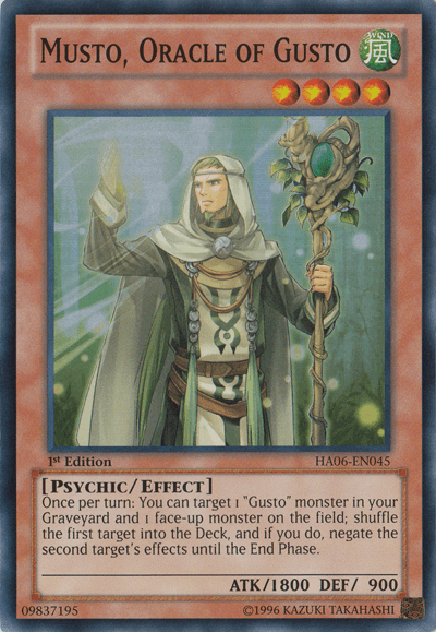 Musto, Oracle of Gusto [HA06-EN045] Super Rare - Josh's Cards