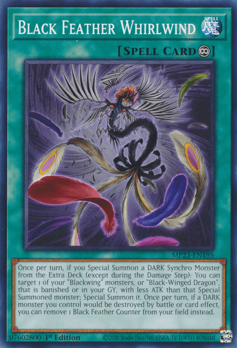 Black Feather Whirlwind [MP23-EN195] Common - Josh's Cards