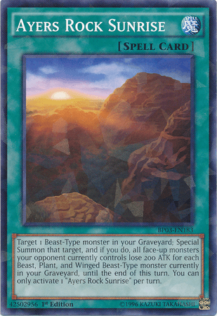 Ayers Rock Sunrise [BP03-EN183] Shatterfoil Rare - Josh's Cards