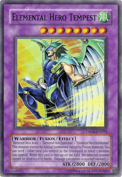 Elemental Hero Tempest [DR04-EN094] Super Rare - Josh's Cards