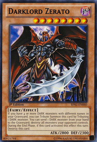 Darklord Zerato [BP02-EN060] Mosaic Rare - Josh's Cards