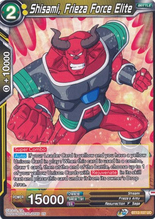 Shisami, Frieza Force Elite (BT12-107) [Vicious Rejuvenation] Parallel Foil