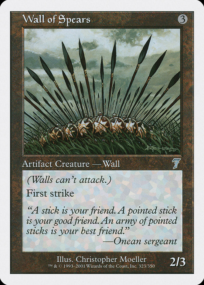 Wall of Spears [Seventh Edition] Foil
