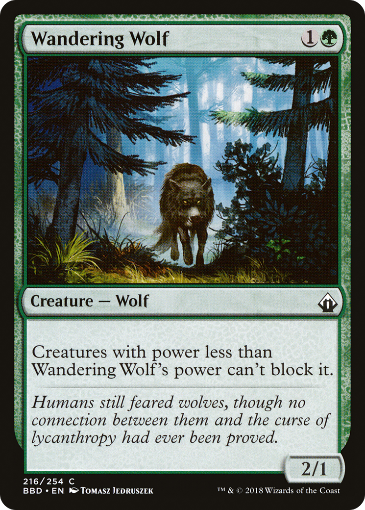 Wandering Wolf (BBD-216) - Battlebond Foil