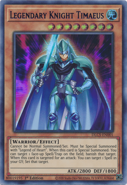 Legendary Knight Timaeus (Purple) [DLCS-EN001] Ultra Rare - Josh's Cards