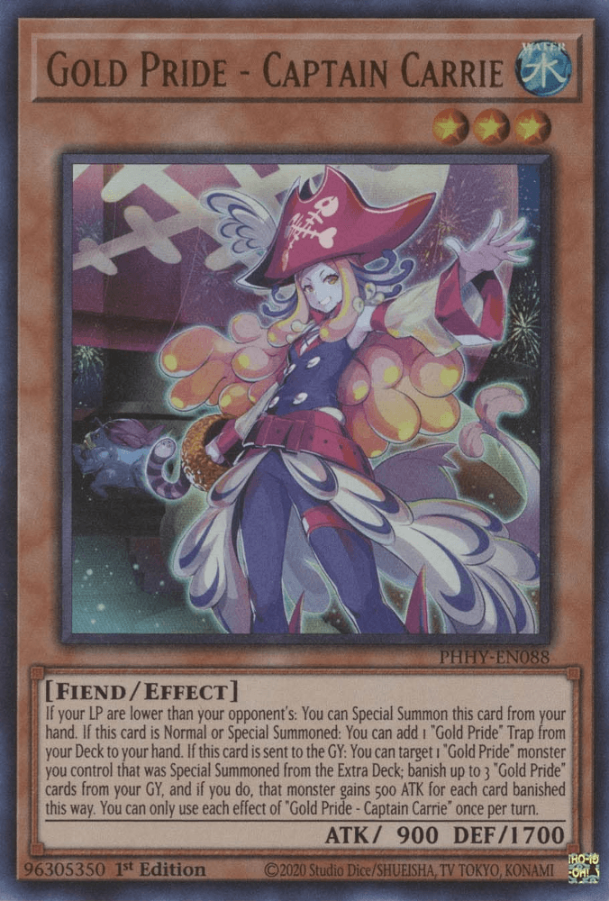 Gold Pride - Captain Carrie [PHHY-EN088] Ultra Rare - Josh's Cards