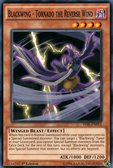 Blackwing - Tornado the Reverse Wind [TDIL-EN012] Common - Josh's Cards