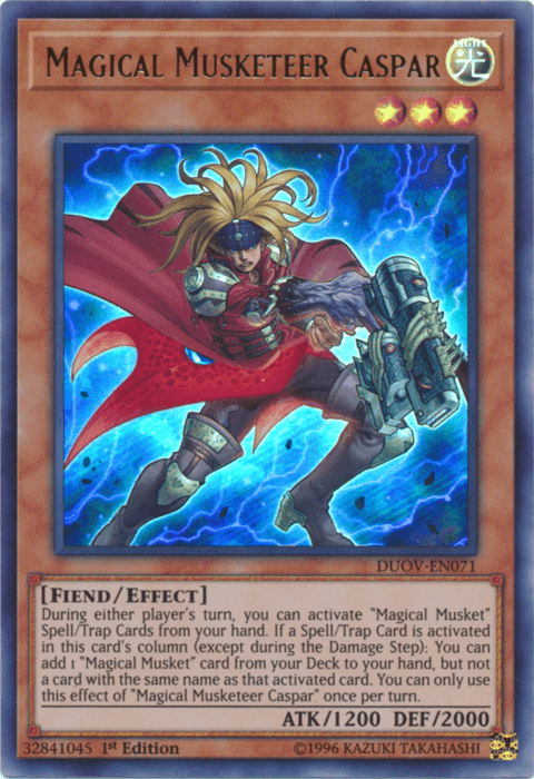 Magical Musketeer Caspar [DUOV-EN071] Ultra Rare - Josh's Cards