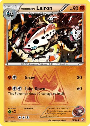 Team Magma's Lairon 013/34 - Double Crisis