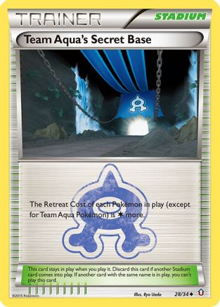 Team Aqua's Secret Base 028/34 - Double Crisis Reverse Holofoil