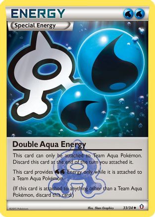 Double Aqua Energy 033/34 - Double Crisis Reverse Holofoil