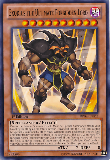 Exodius the Ultimate Forbidden Lord [BP02-EN063] Mosaic Rare - Josh's Cards