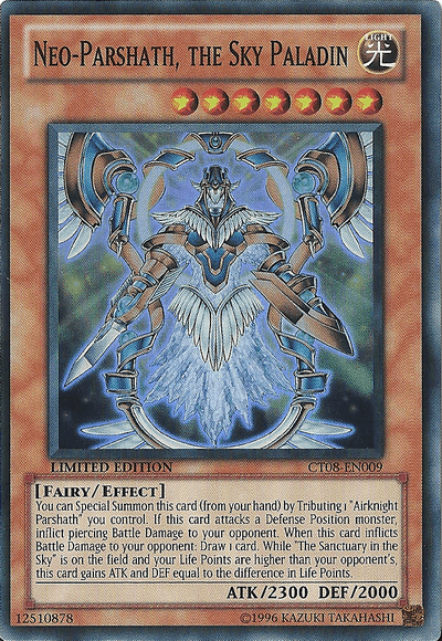 Neo-Parshath, The Sky Paladin [CT08-EN009] Super Rare - Josh's Cards