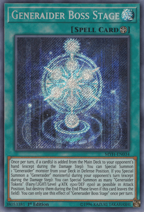 Generaider Boss Stage [MYFI-EN034] Secret Rare - Josh's Cards