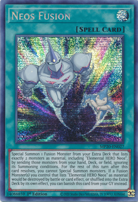 Neos Fusion [MP20-EN027] Prismatic Secret Rare - Josh's Cards