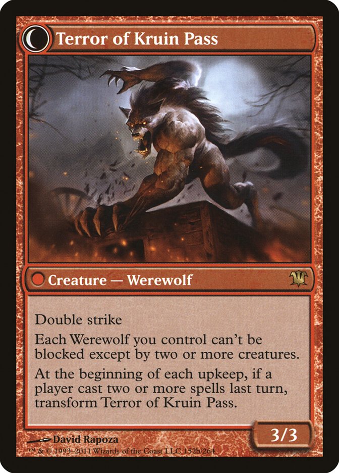 Kruin Outlaw // Terror of Kruin Pass (ISD-152) - Innistrad: (Double Faced Transform) Foil