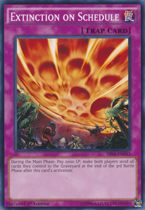 Extinction on Schedule [SR04-EN033] Common - Josh's Cards