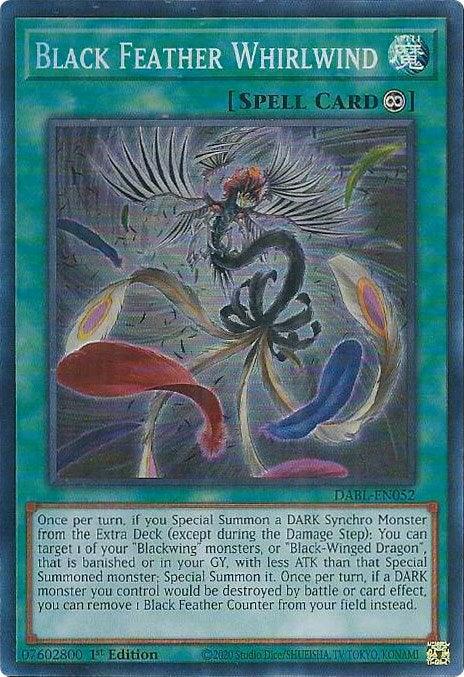Black Feather Whirlwind [DABL-EN052] Super Rare - Josh's Cards