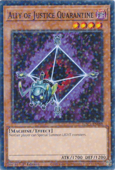 Ally of Justice Quarantine (Duel Terminal) [HAC1-EN088] Common - Josh's Cards