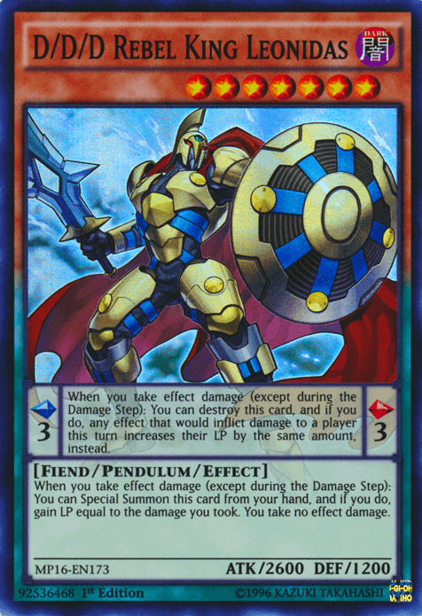 D/D/D Rebel King Leonidas [MP16-EN173] Super Rare - Josh's Cards