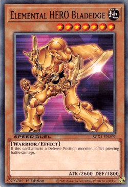 Elemental HERO Bladedge [SGX1-ENA09] Common - Josh's Cards