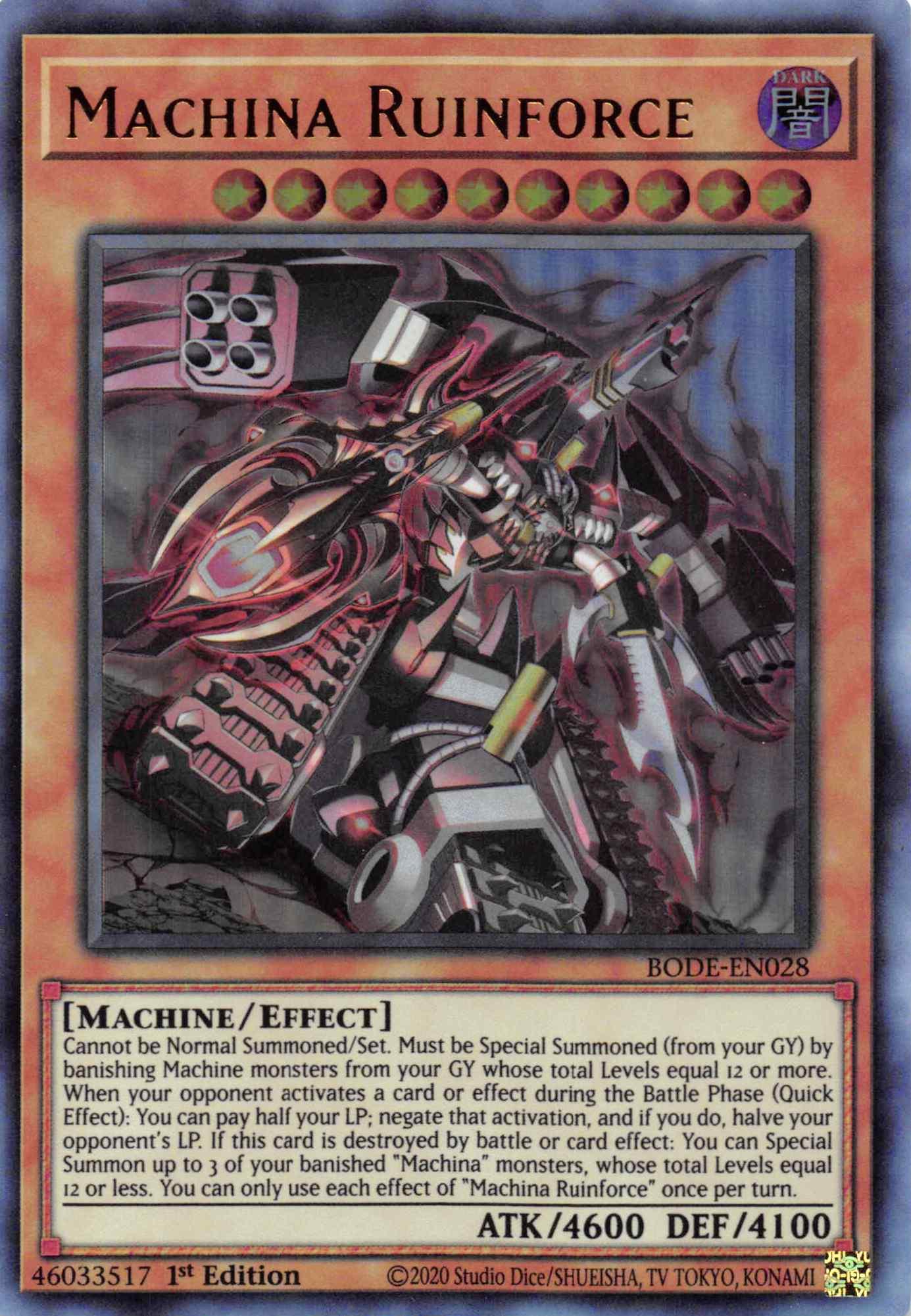 Machina Ruinforce [BODE-EN028] Ultra Rare - Josh's Cards