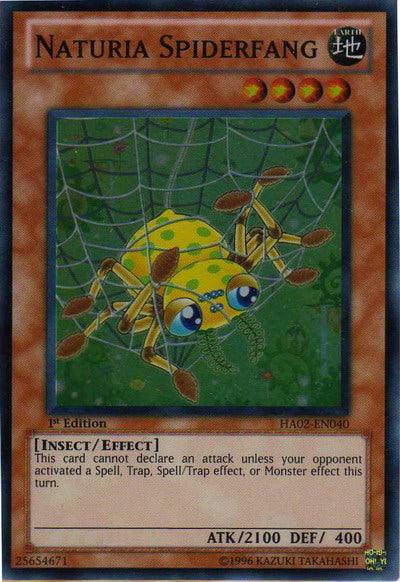 Naturia Spiderfang [HA02-EN040] Super Rare - Josh's Cards