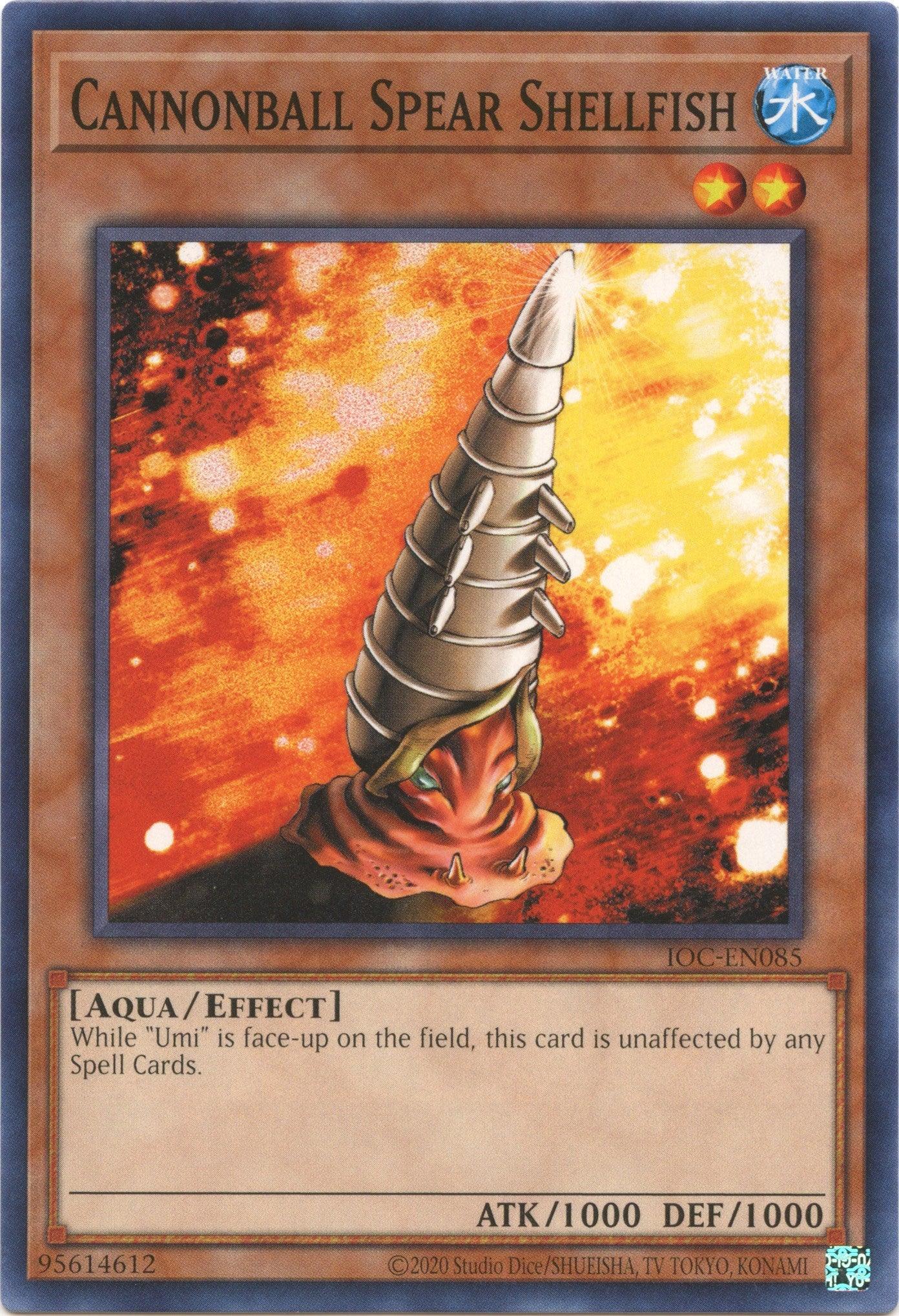 Cannonball Spear Shellfish (25th Anniversary) [IOC-EN085] Common - Josh's Cards