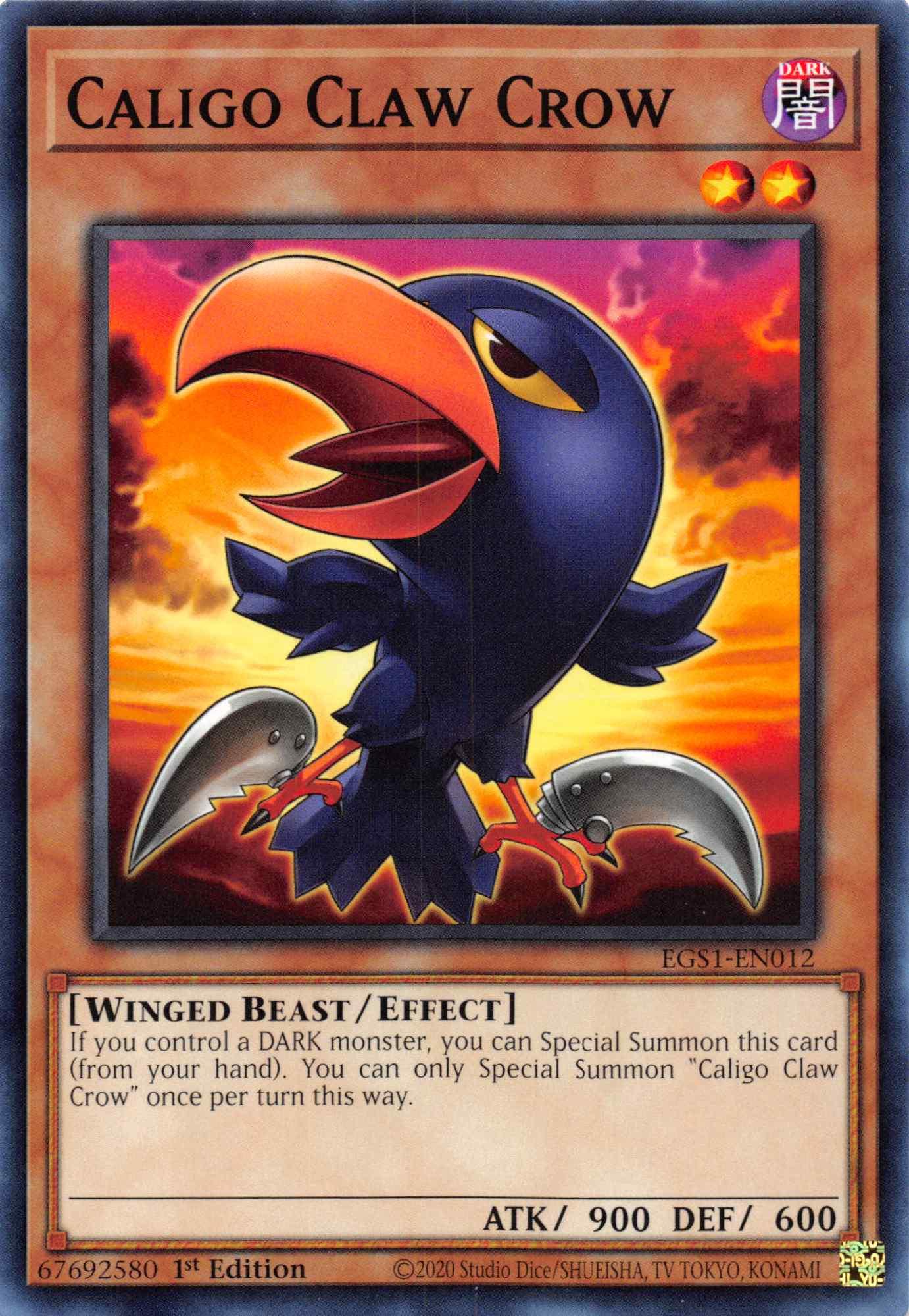 Caligo Claw Crow [EGS1-EN012] Common - Josh's Cards