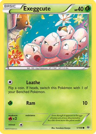 Exeggcute 001/108 - XY  Roaring Skies Reverse Holofoil