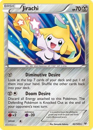 Jirachi 042/108 - XY  Roaring Skies Holofoil