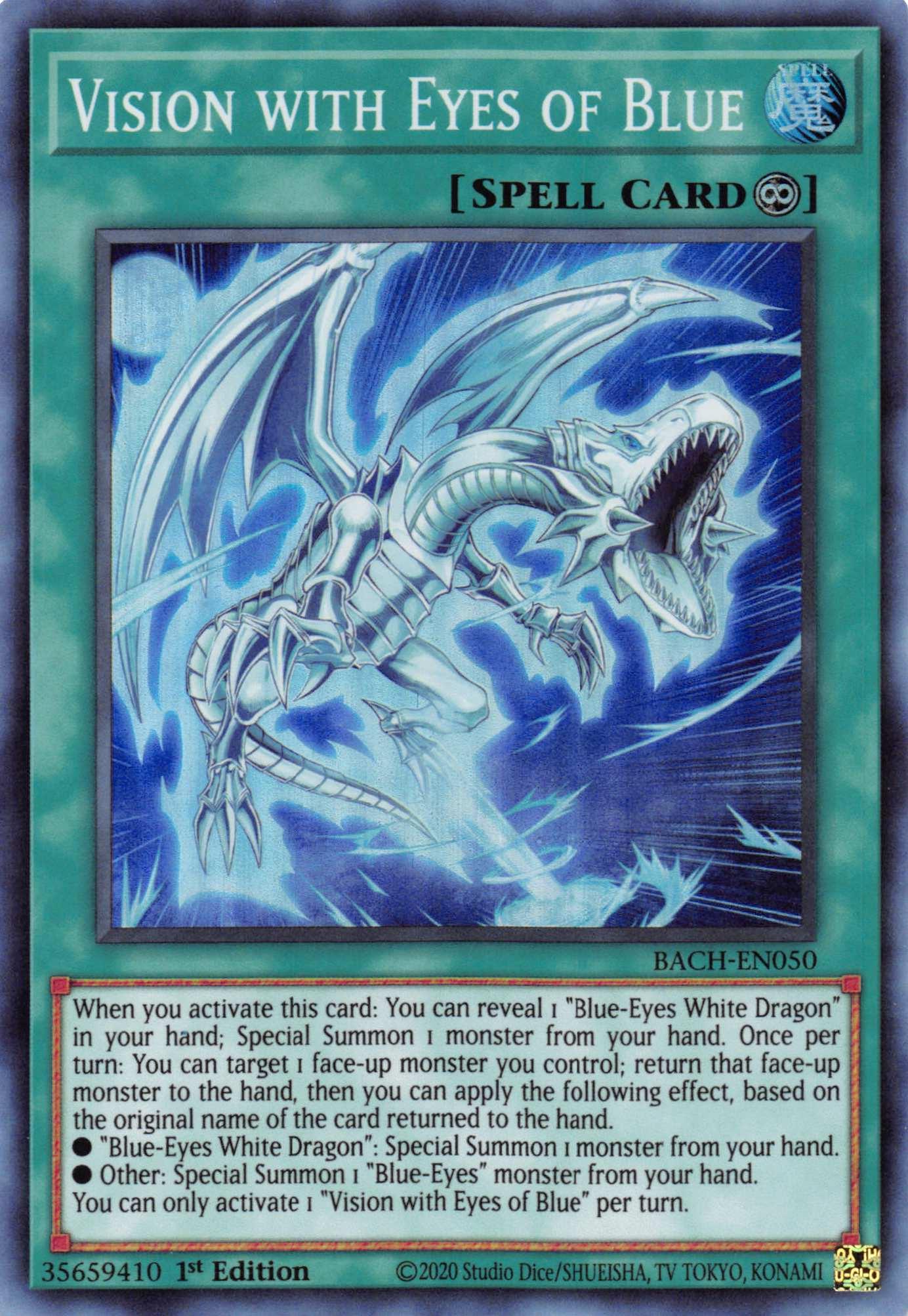 Vision with Eyes of Blue [BACH-EN050] Super Rare - Josh's Cards