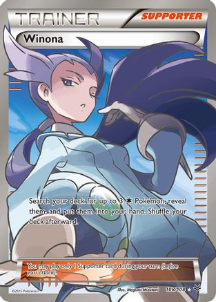 Winona (Full Art) 108/108 - XY  Roaring Skies Holofoil
